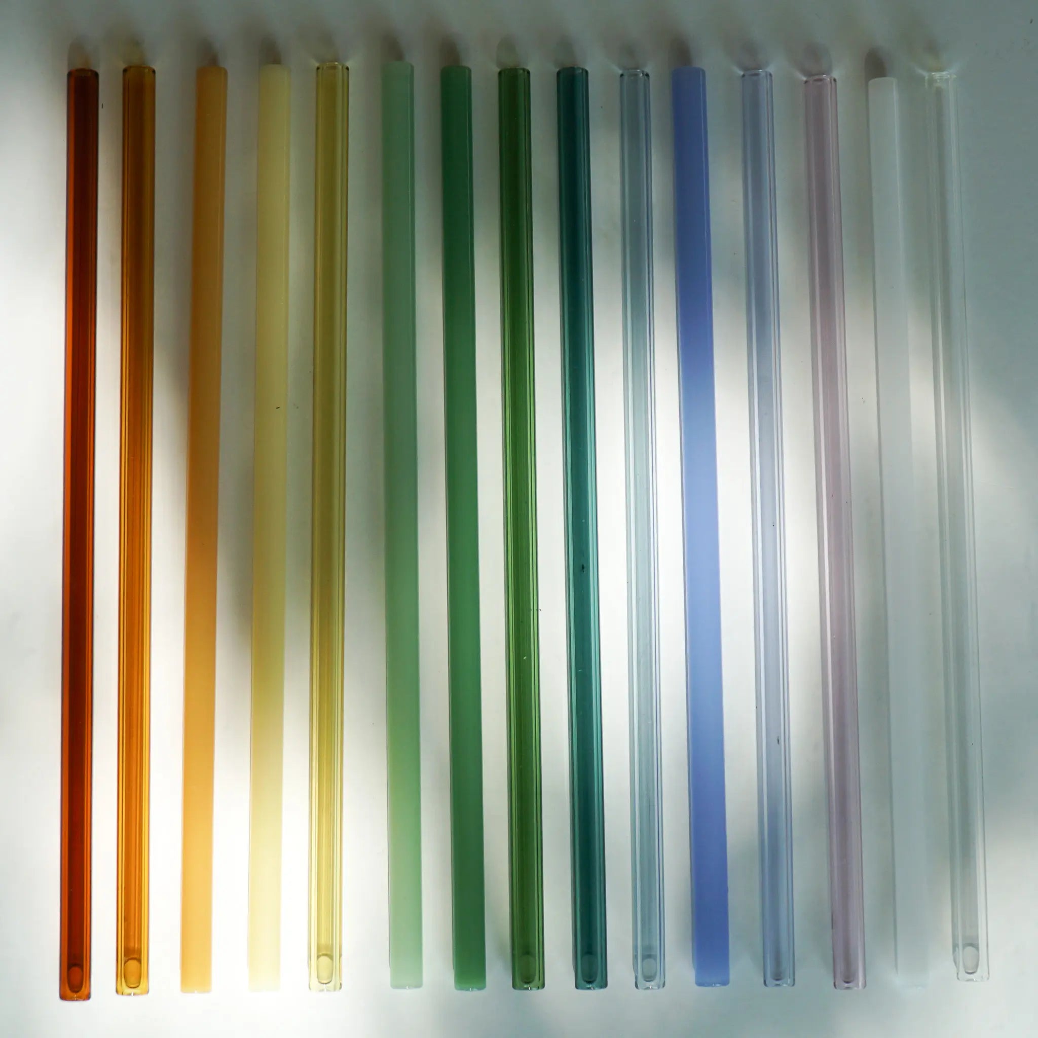 Colored Straight Glass Straws - Single Straw