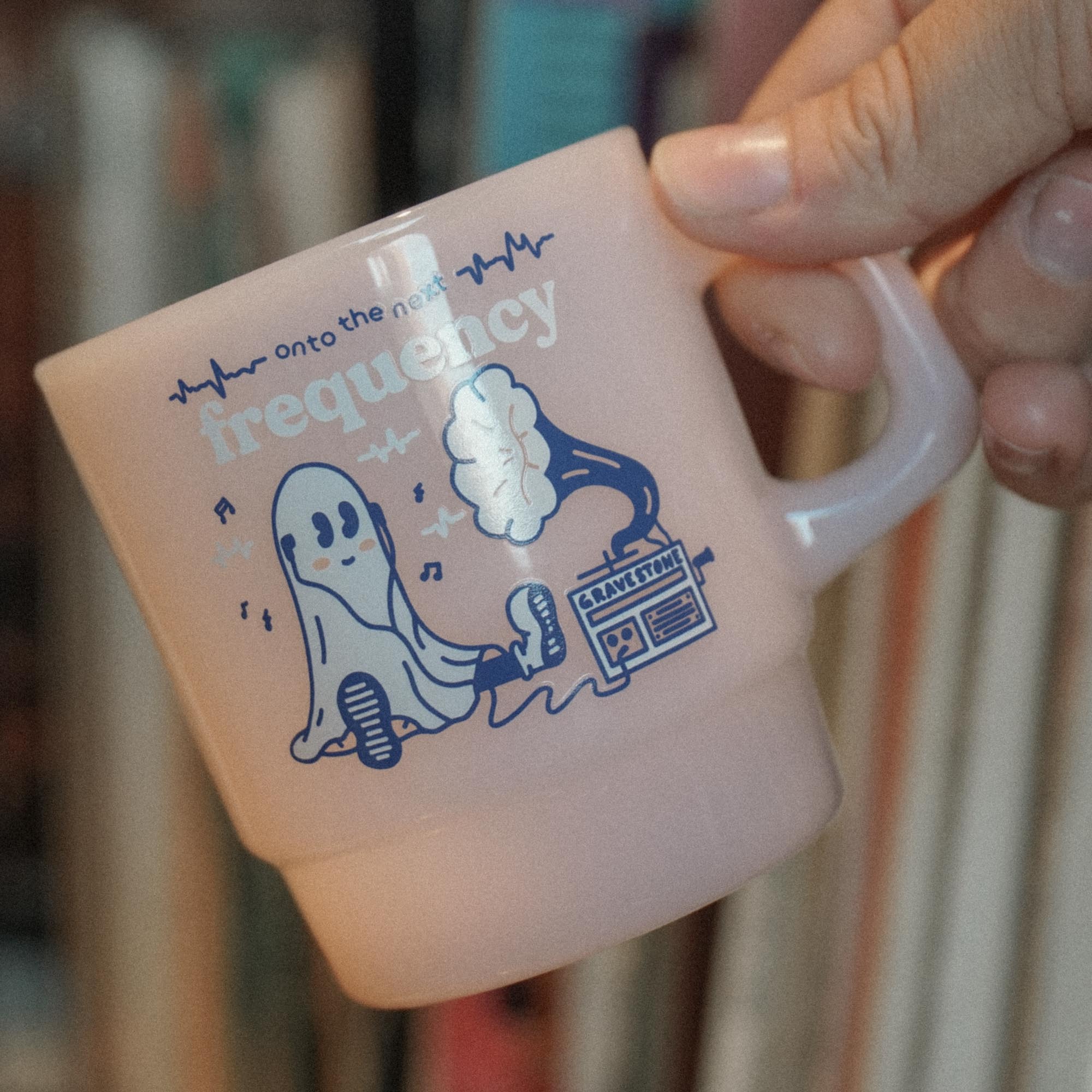 "Onto the Next Frequency" Spooky Diner Mug