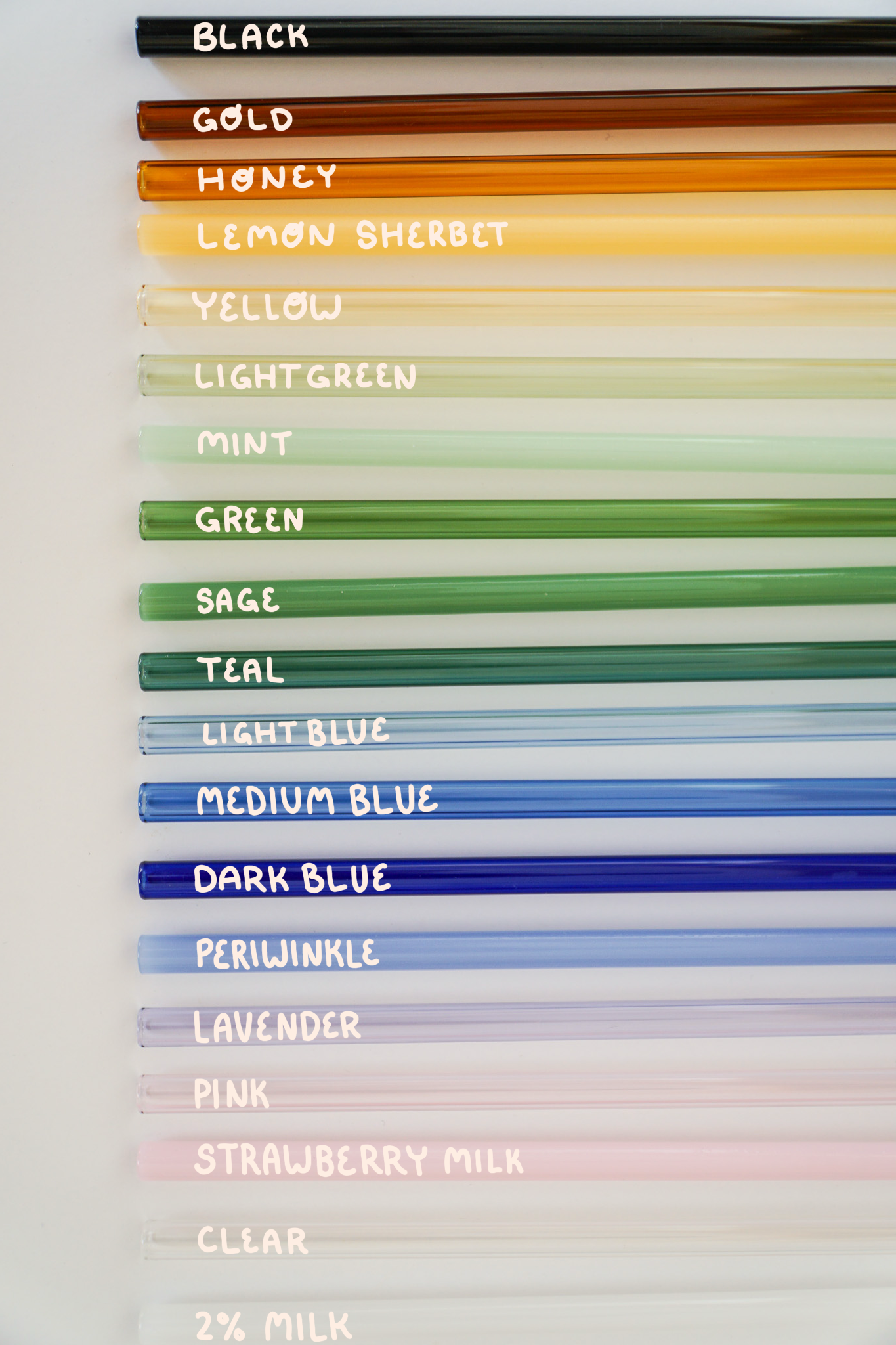 Wavy Glass Straws