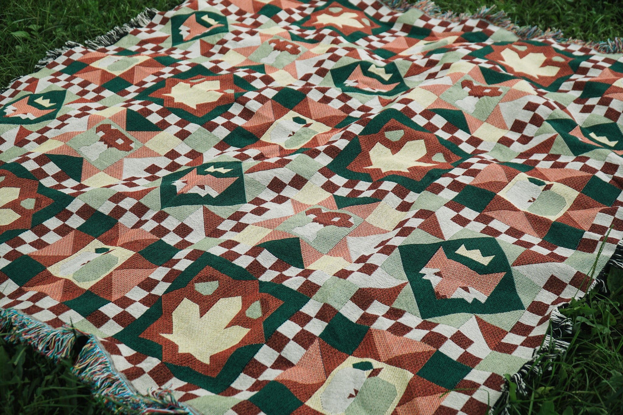 Autumn Quilt Tapestry Blanket