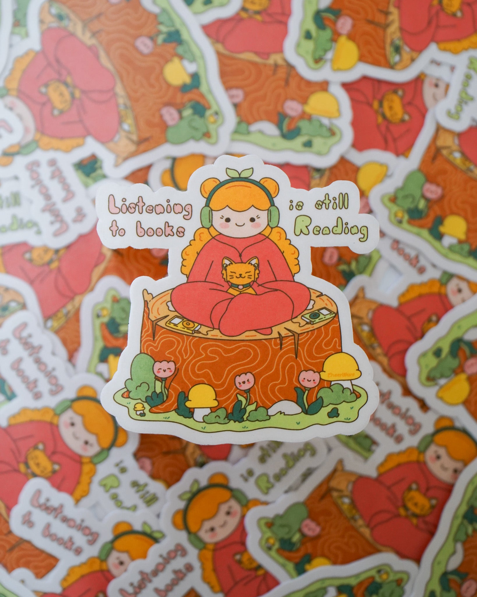 Audiobooks are Reading Sticker