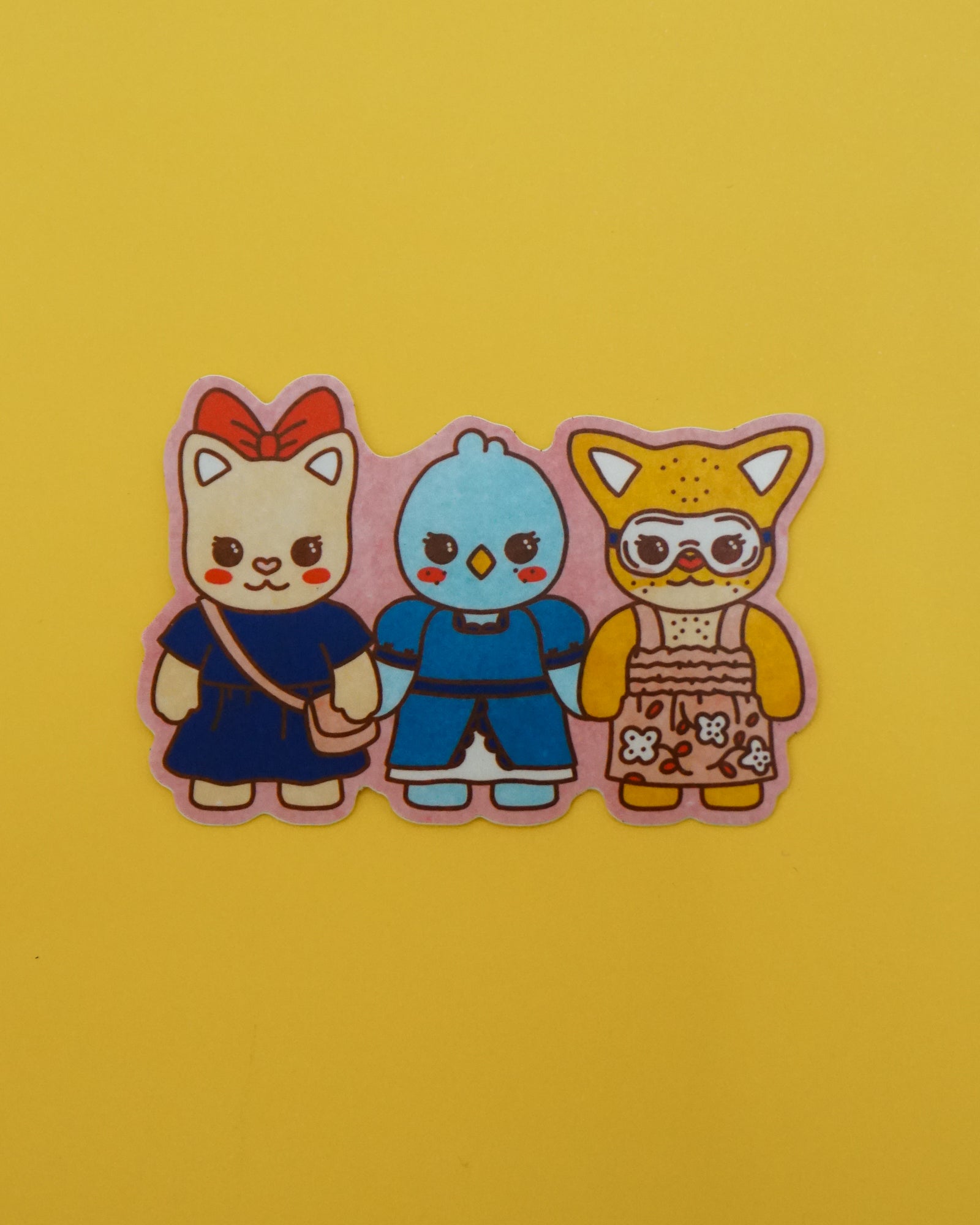 Fall calico critters sticker