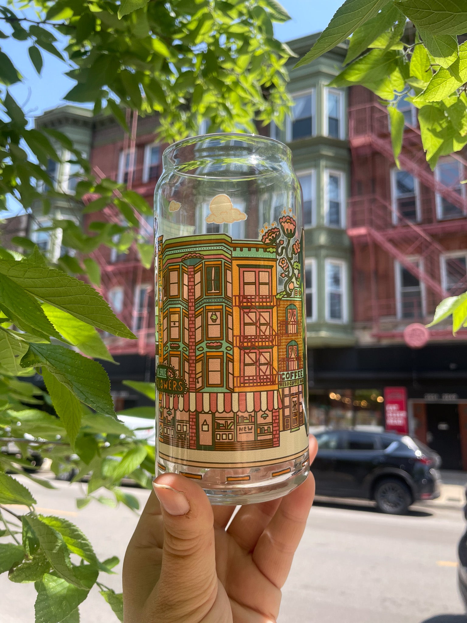 Chicago Cafescape Glass