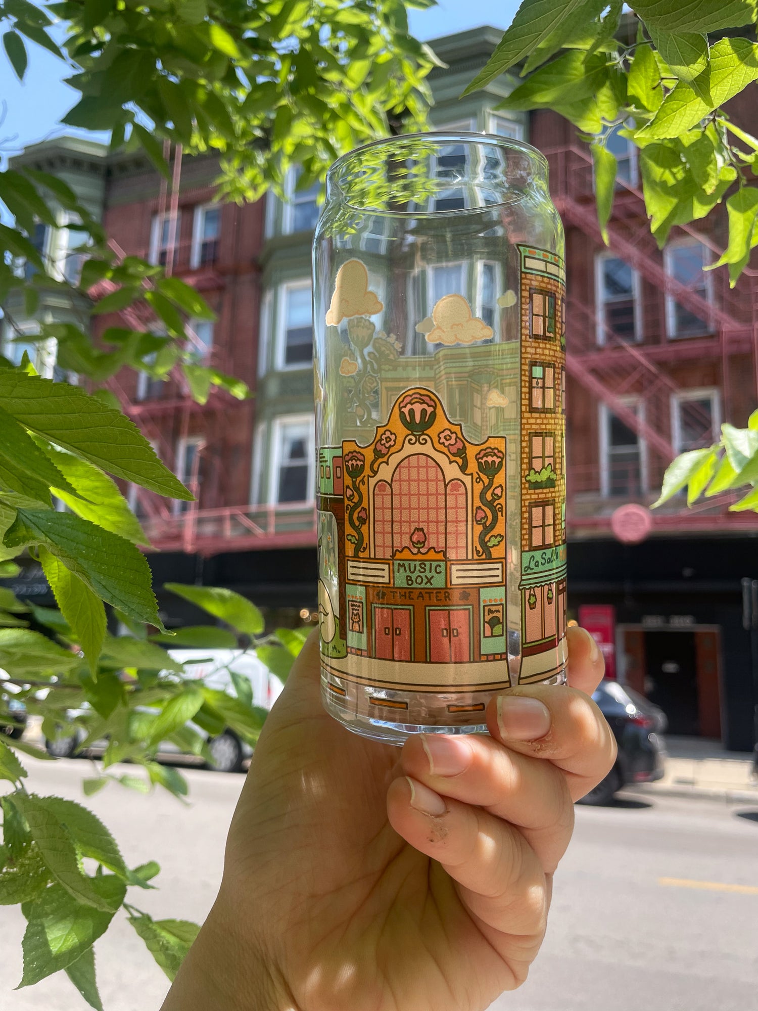 Chicago Cafescape Glass