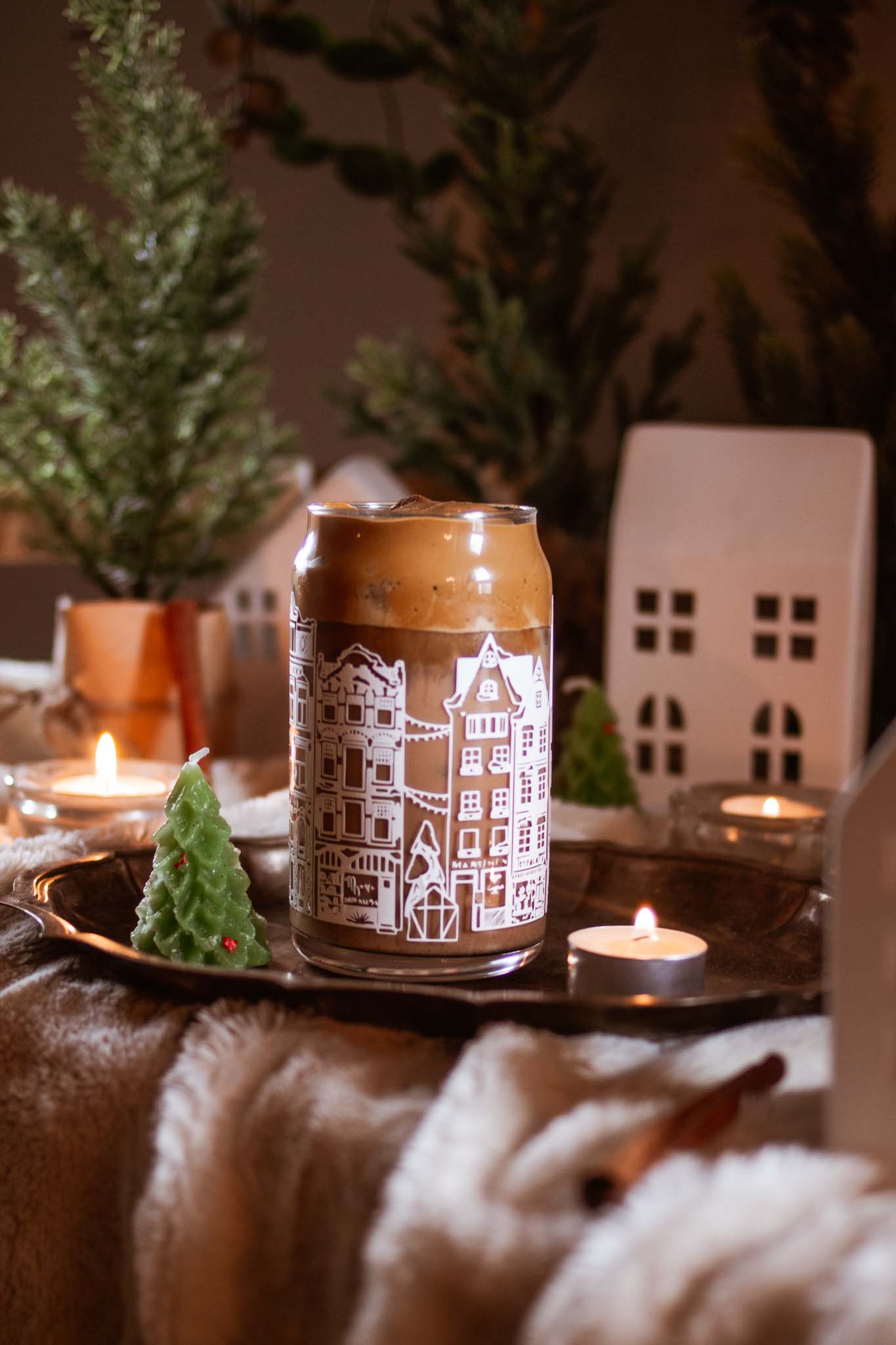 winter village glass