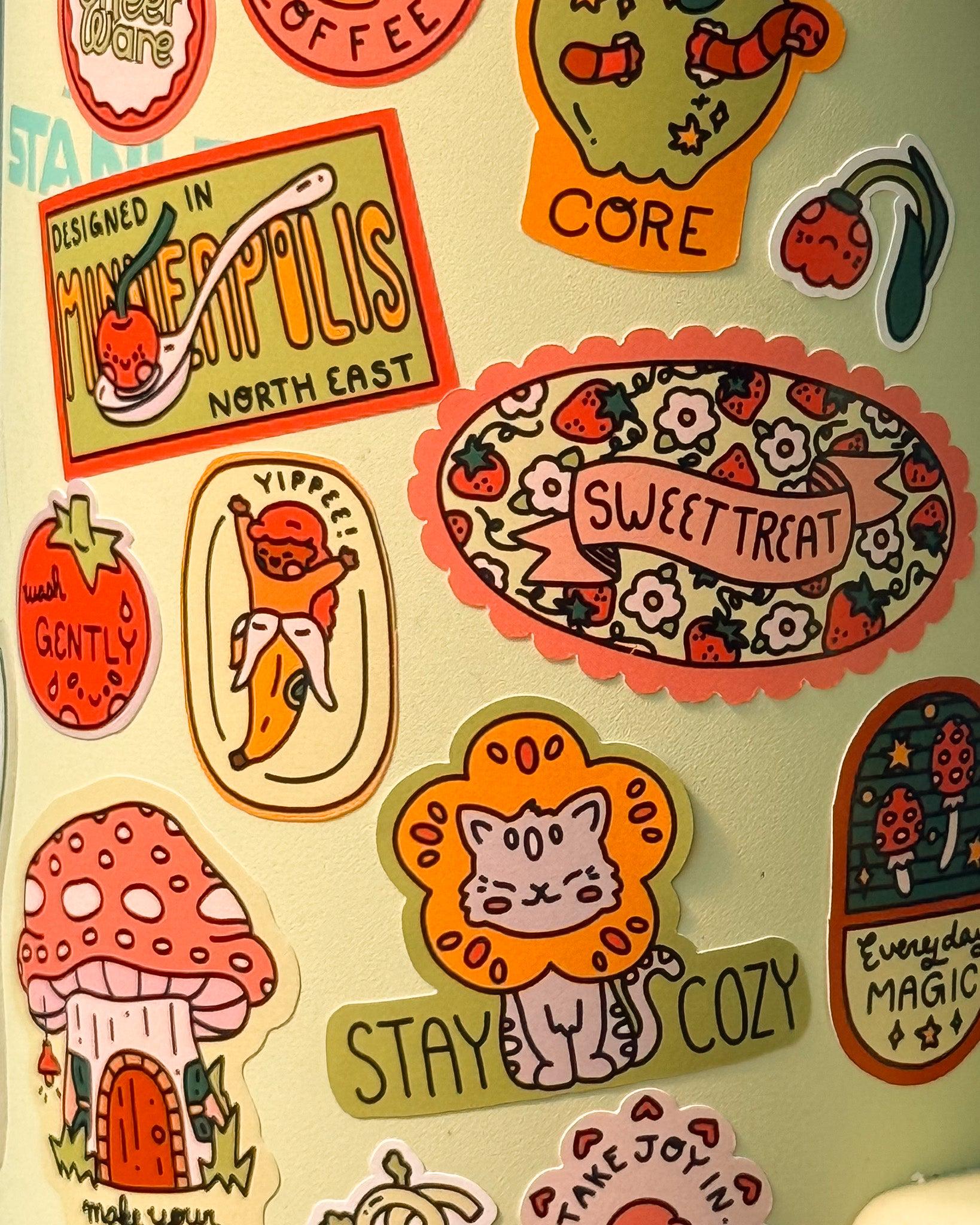 Cheerware Cute and Cozy Sticker Sheet