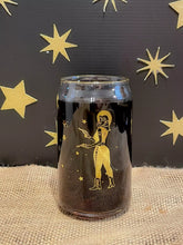 Cowgirl pin up glass