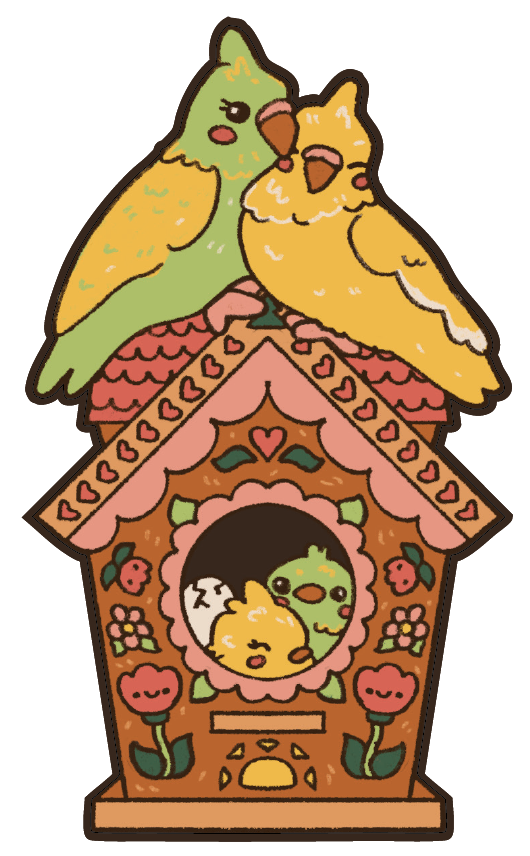 Love Birds Sticker