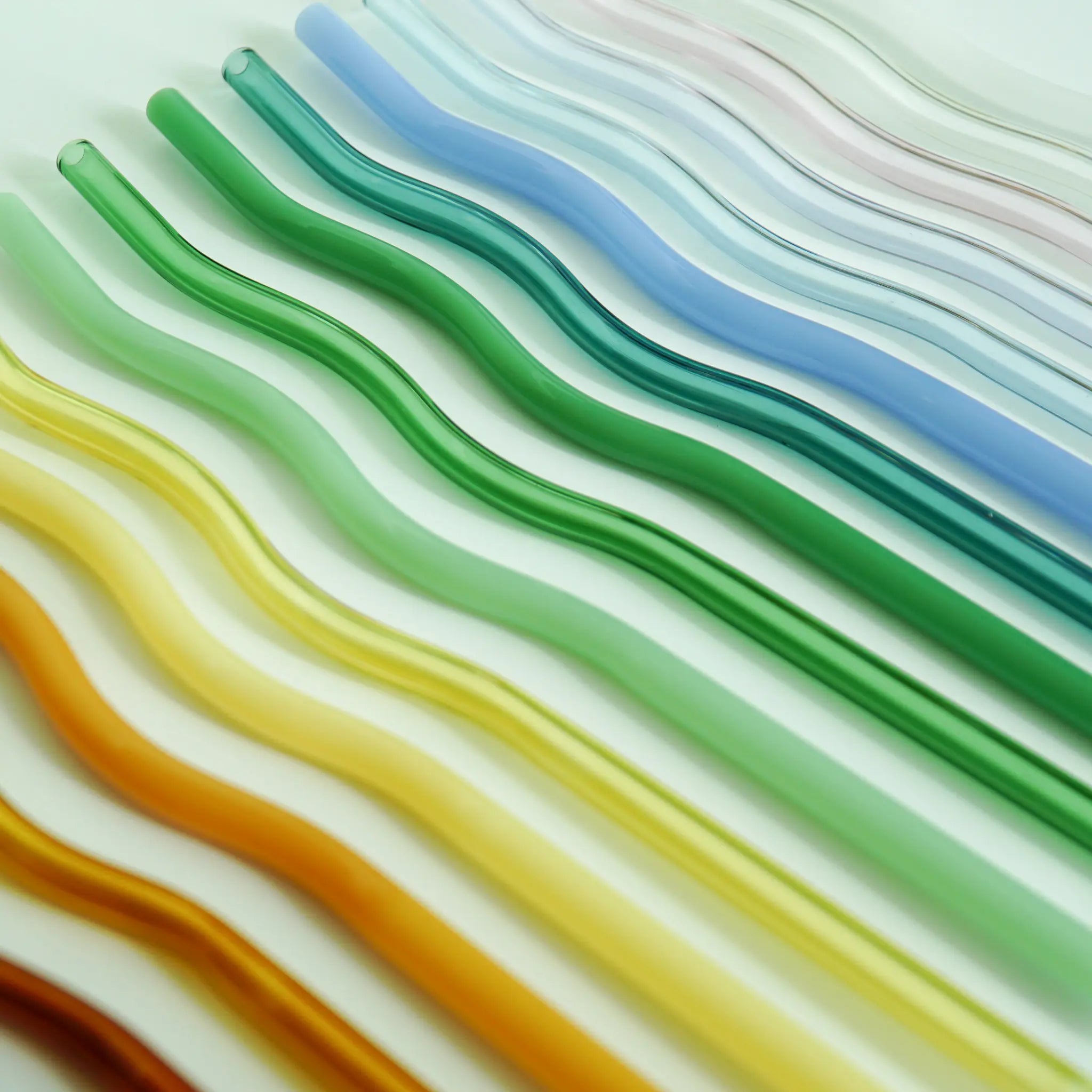 Straight Wide 8 Glass Straws + Brushes – Evergreen Collective