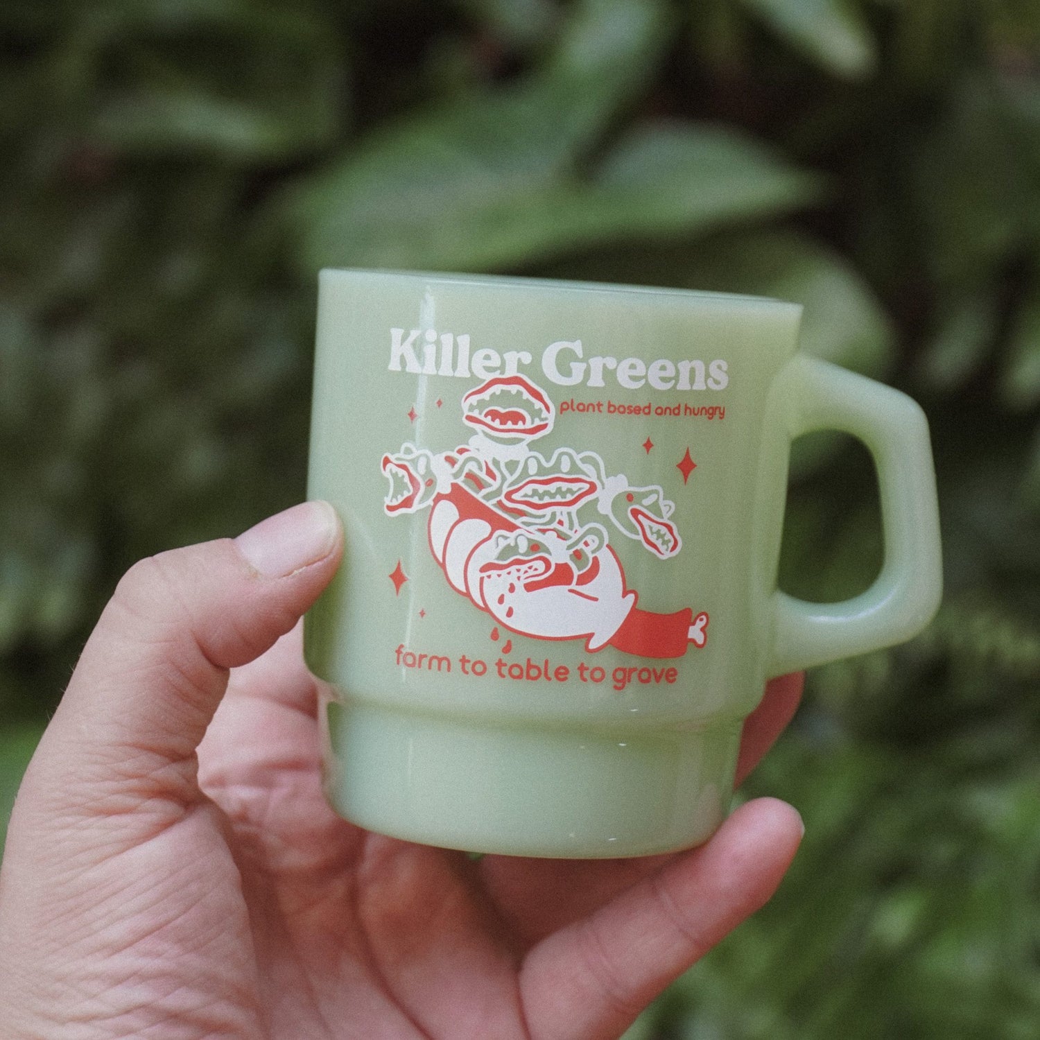 &quot;Killer Greens&quot; Spooky Diner Mug