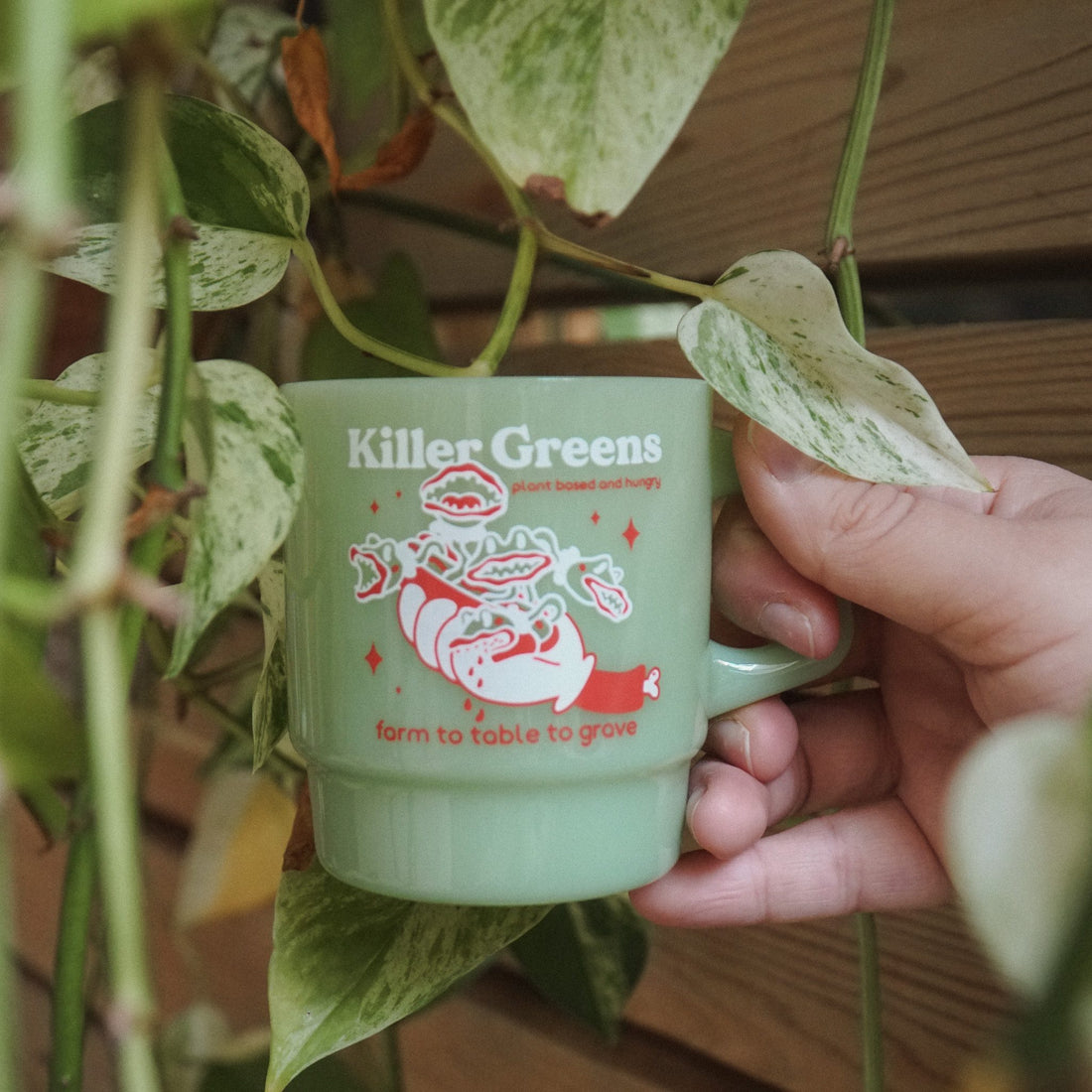 &quot;Killer Greens&quot; Spooky Diner Mug