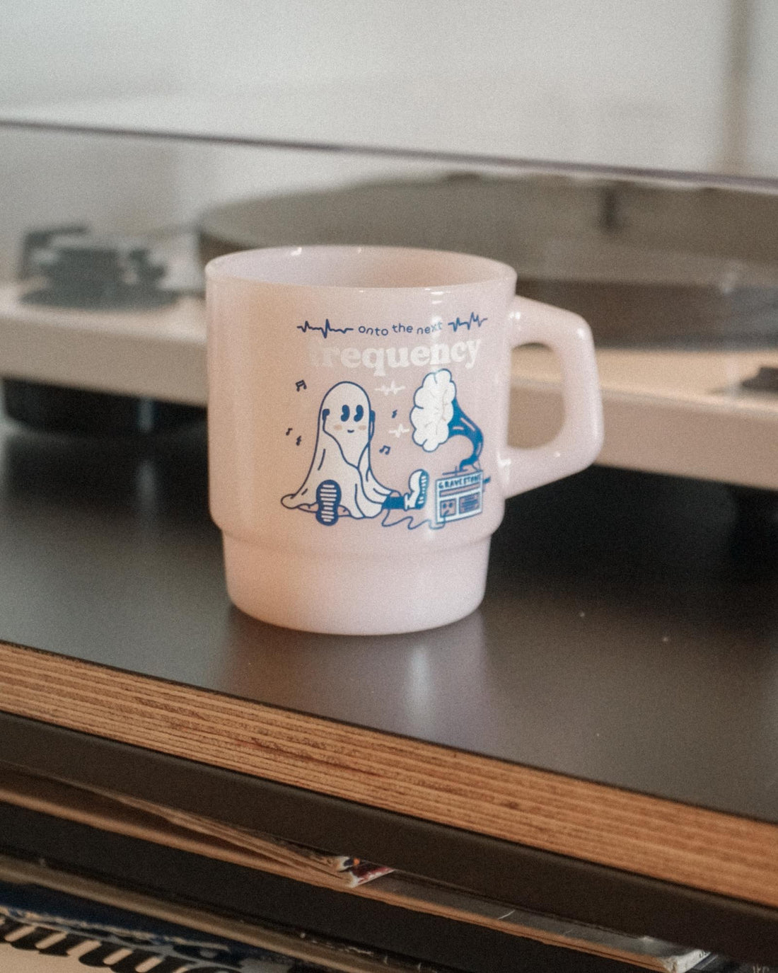 &quot;Onto the Next Frequency&quot; Spooky Diner Mug