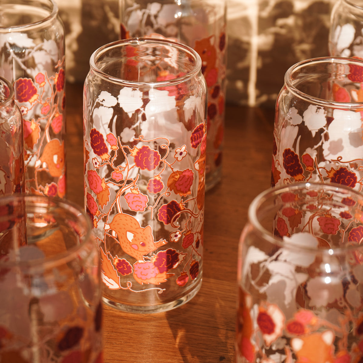 Raspberry Mouse Glass
