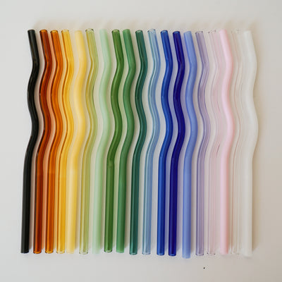 Wavy Glass Straws