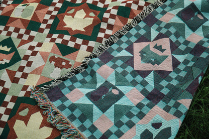 Autumn Quilt Tapestry Blanket