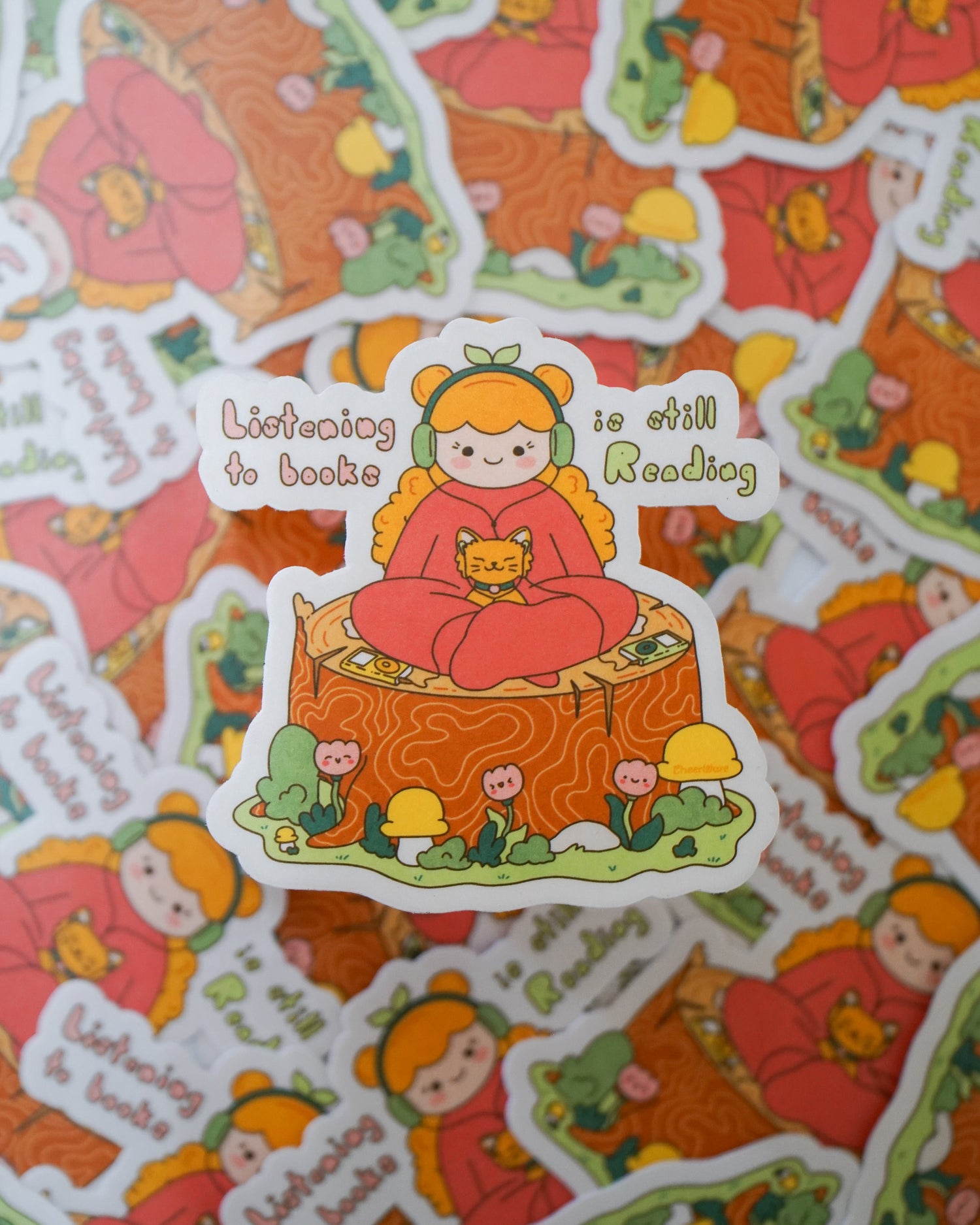 Audiobooks are Reading Sticker