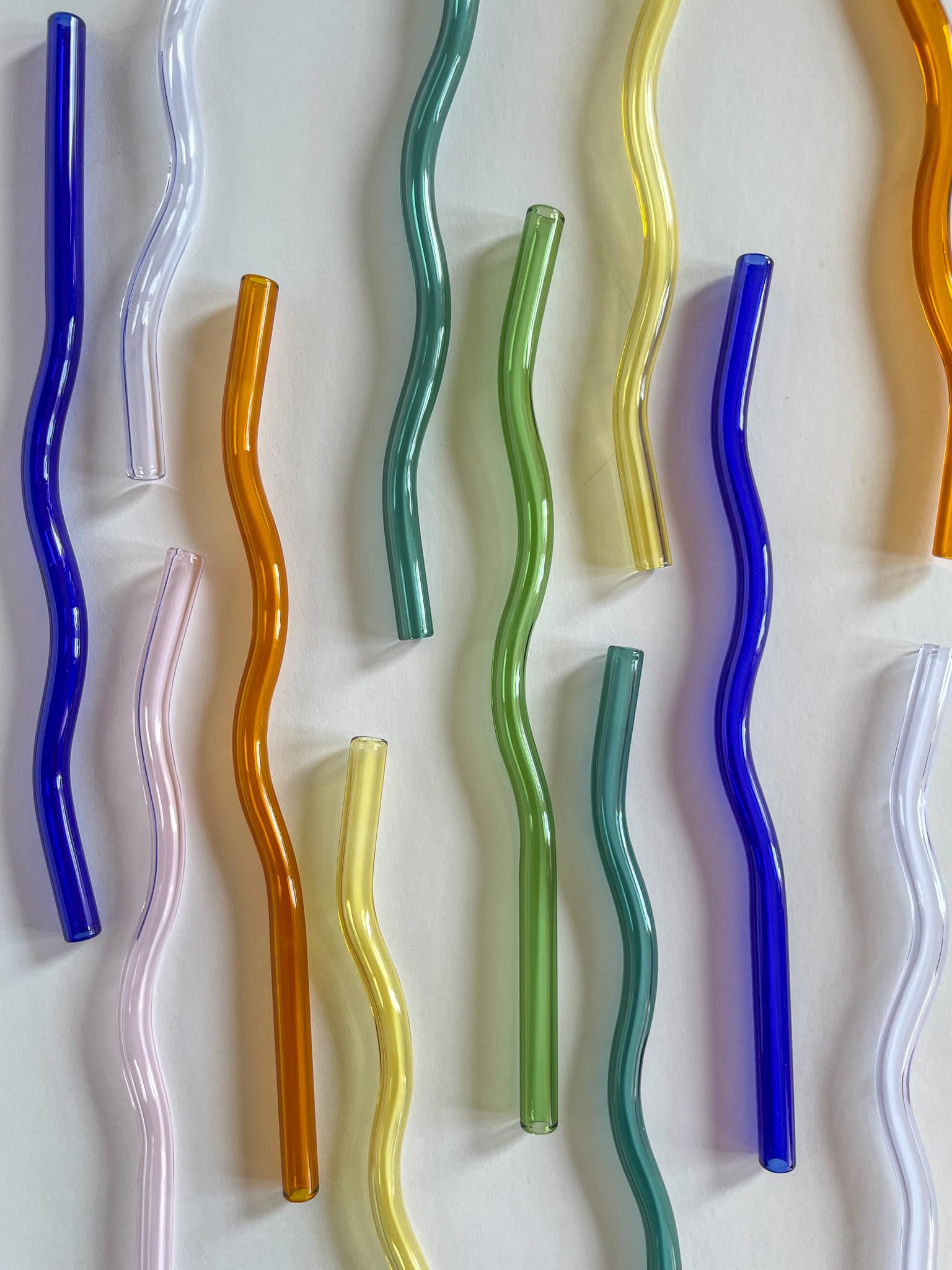 Wavy Glass Straws