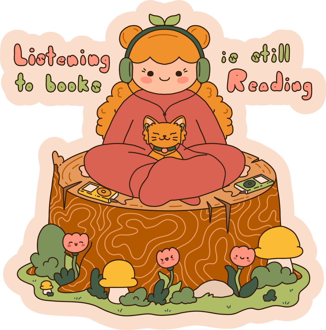 Audiobooks are Reading Sticker