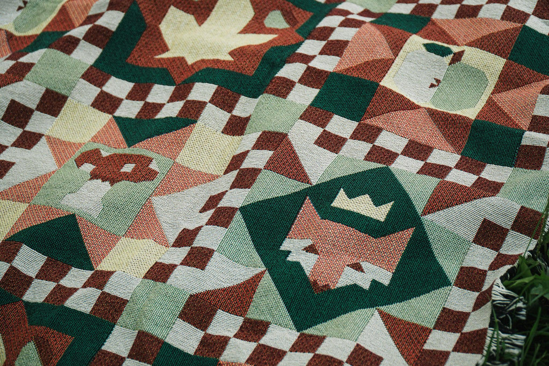 Autumn Quilt Tapestry Blanket