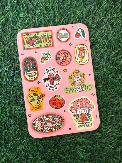Cheerware Cute and Cozy Sticker Sheet