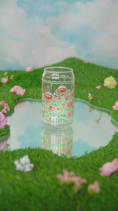 Pretty Poppy Stained Glass Cup